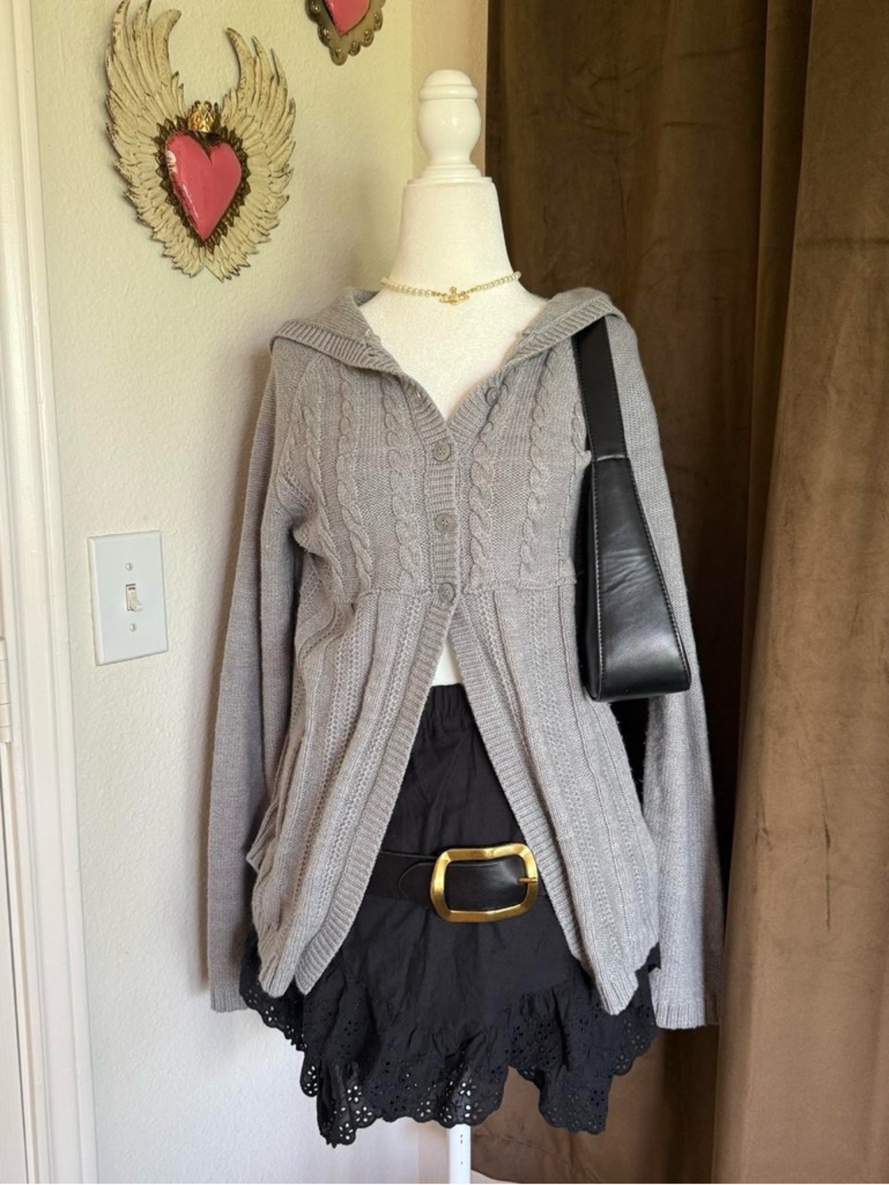So Wear It Declare It Gray Hooded Sweater